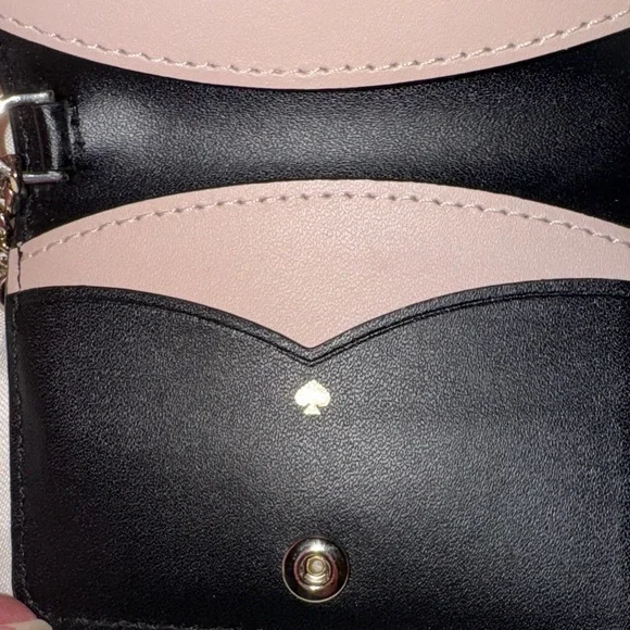 Kate Spade Black Leather Keychain Wallet cardholder - Picture 8 of 11